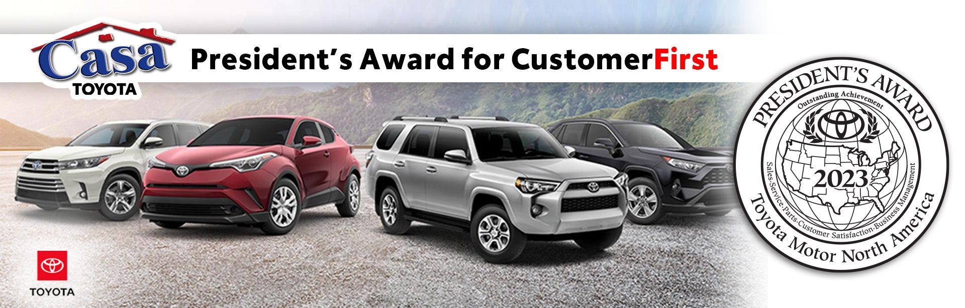 Casa Toyota Receives Toyota President’s Award for CustomerFirst